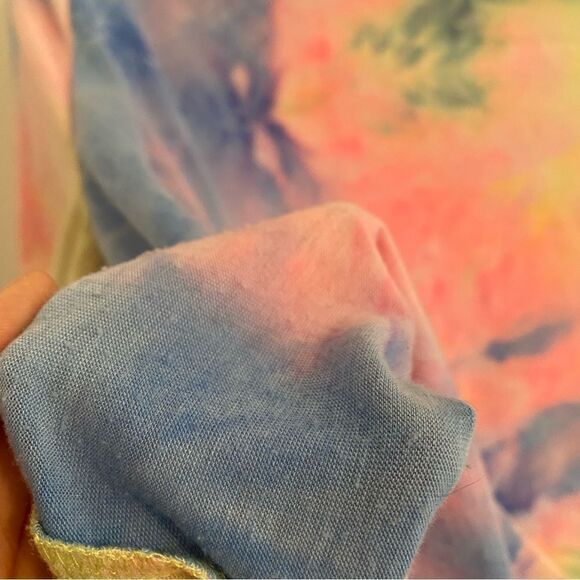 𝅺SHEIN Bright Tie-Dye Cropped Top • size M Medium - Picture 2 of 4